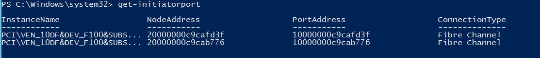 Get-InitiatorPort