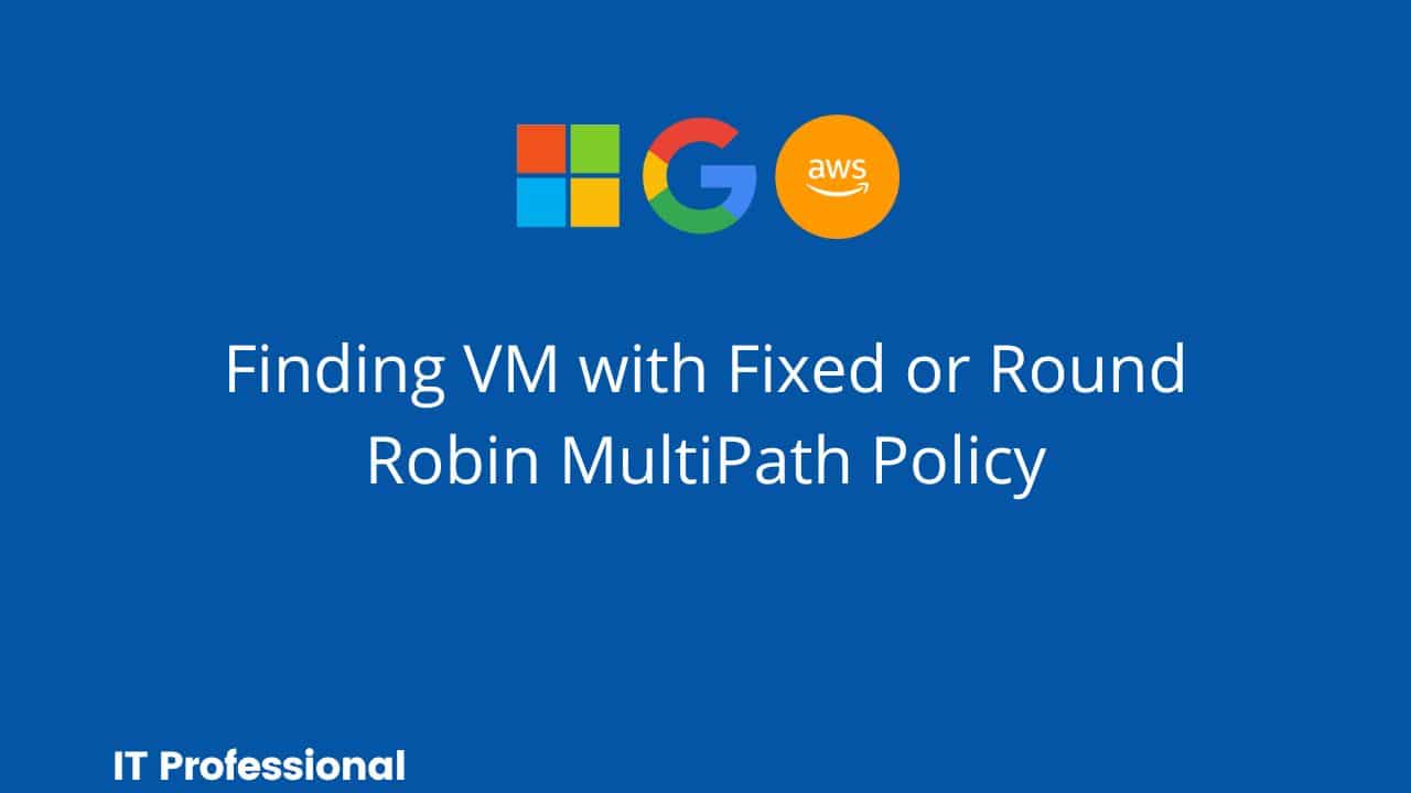 Round Robin MultiPath Policy