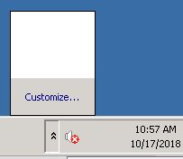 System Tray icon disappear