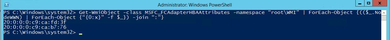 WWN on Windows 2012 R2