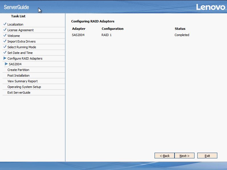 IBM_Lenovo Raid Configuration 1