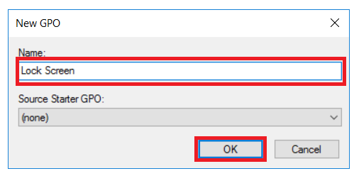 Lock Screen GPO