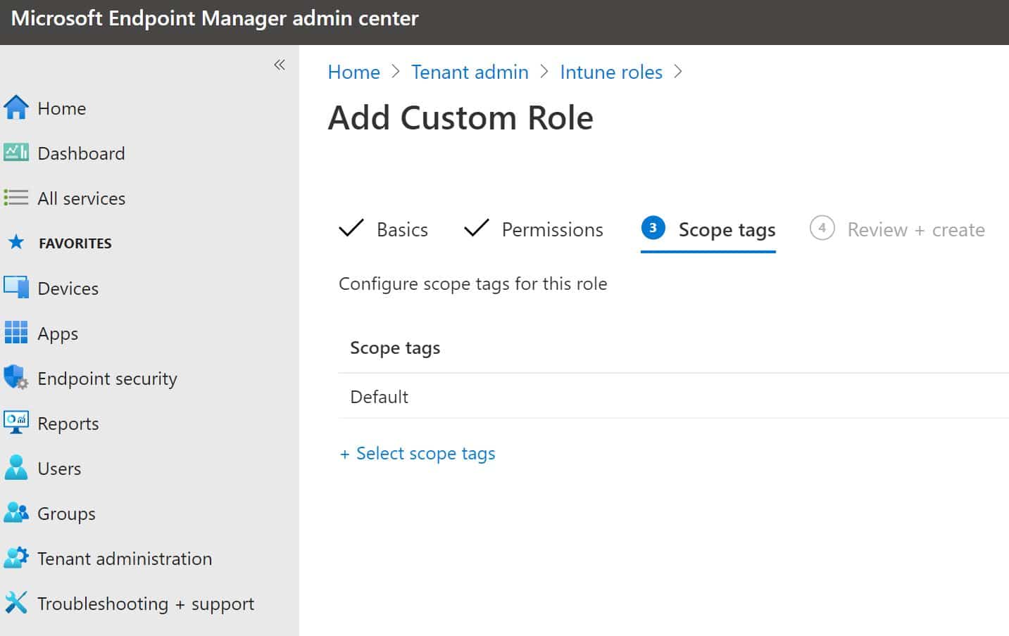 Intune Scope tag
