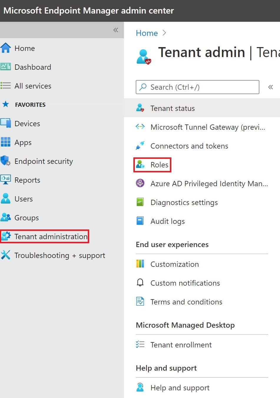 Tenant Administration