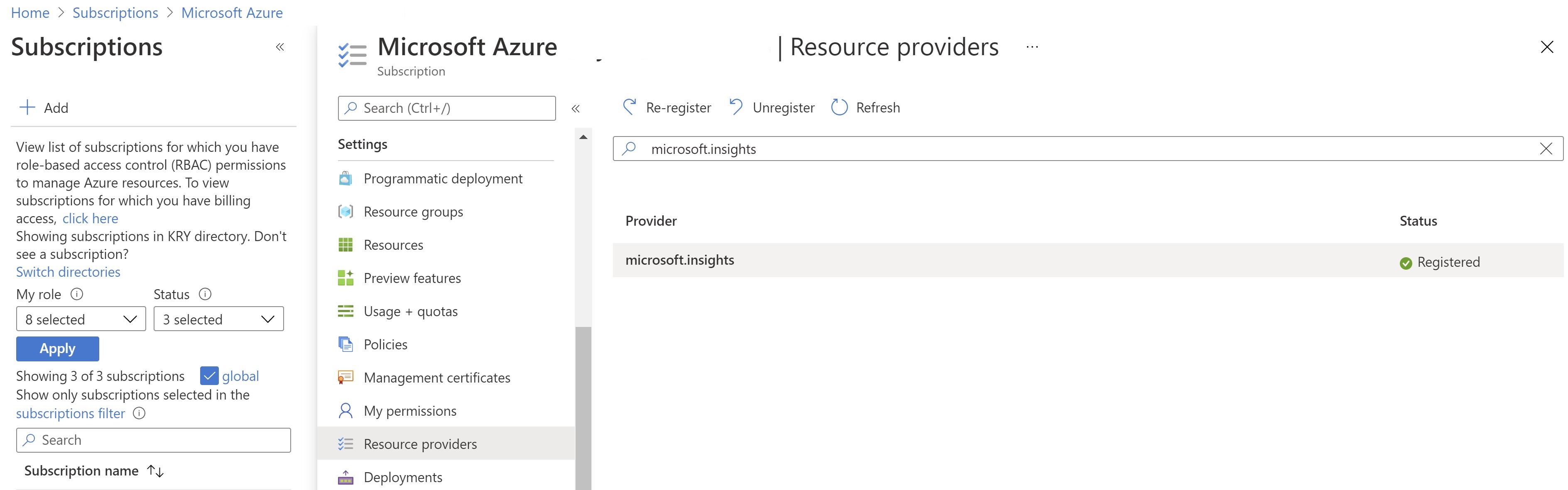 Resource providers