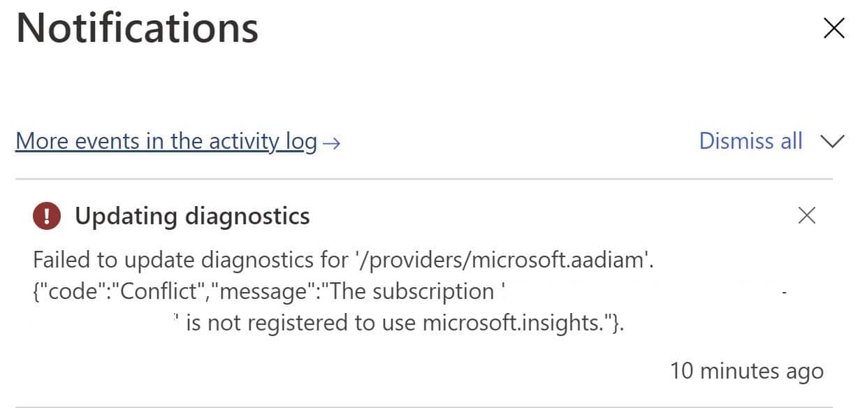 Updating Diagnostics