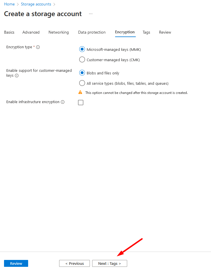 Azure Storage Encryption