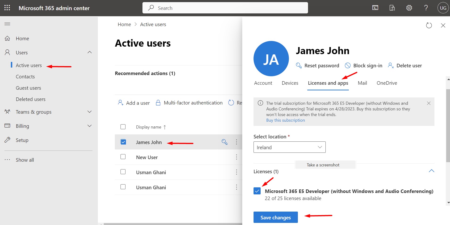 Revoke Office 365 License