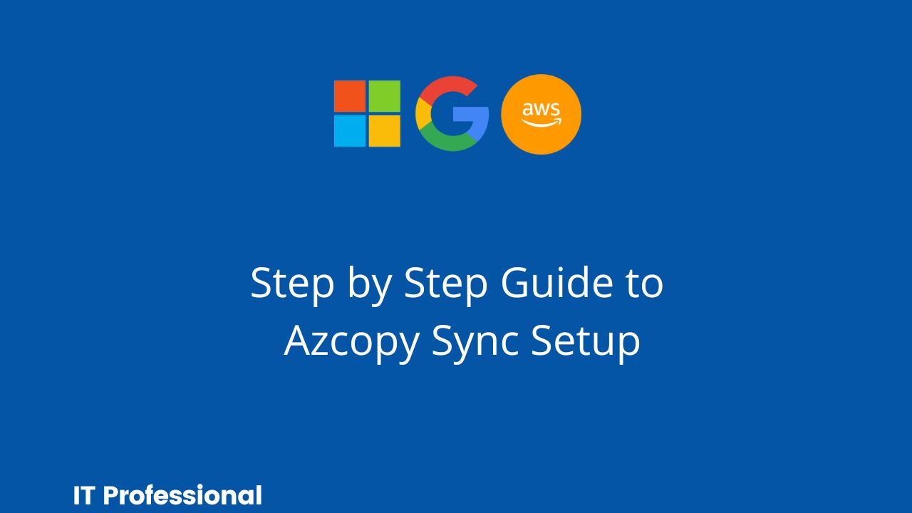 azcopy sync guide