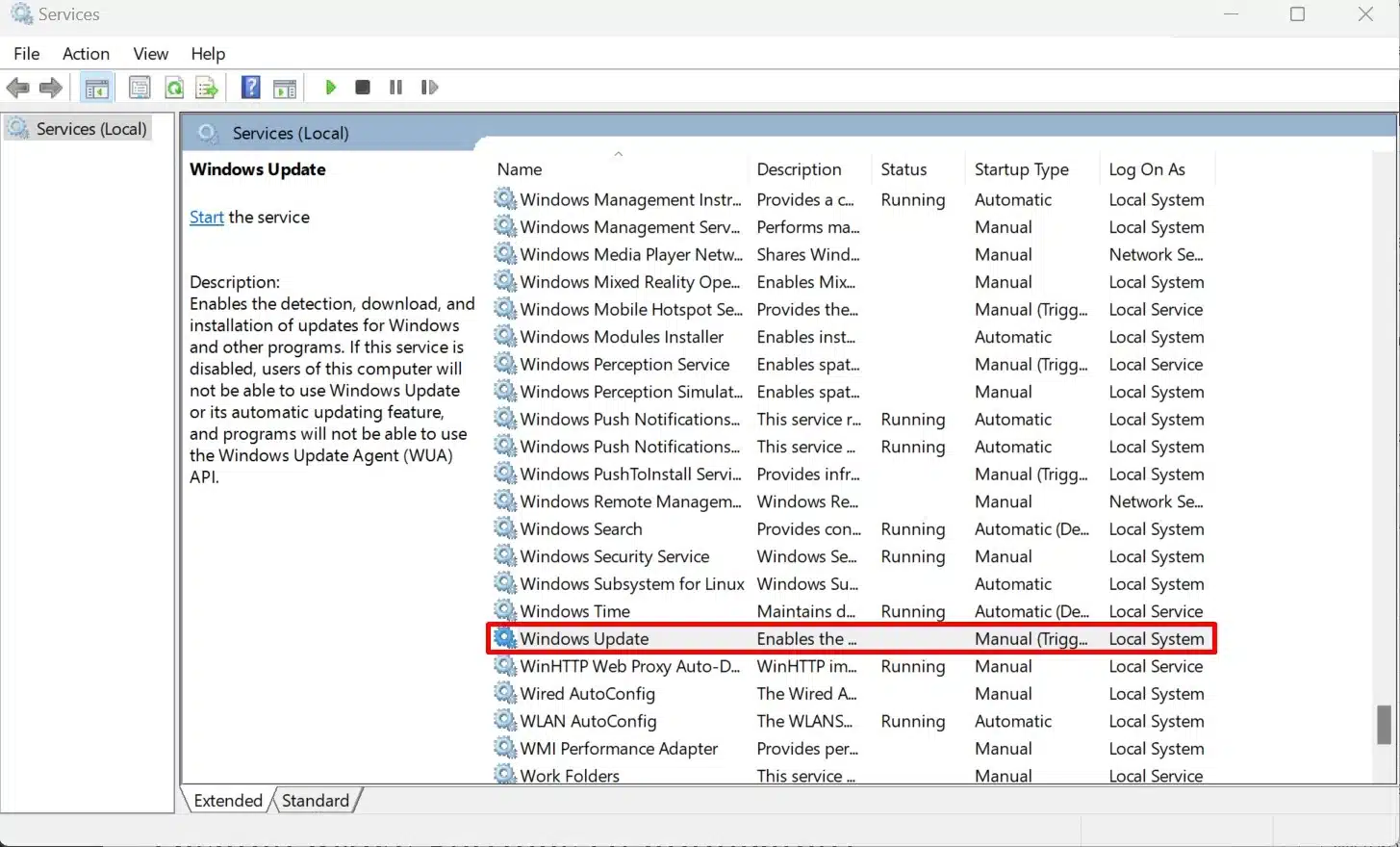 Windows Update Service