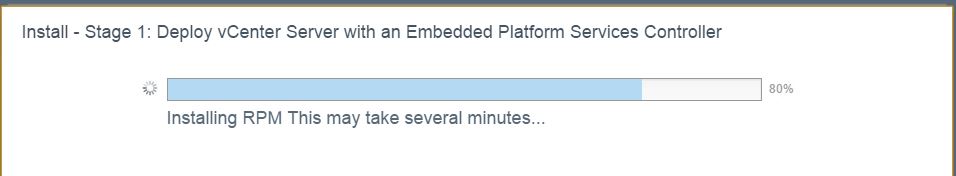 Installing RPM 80%