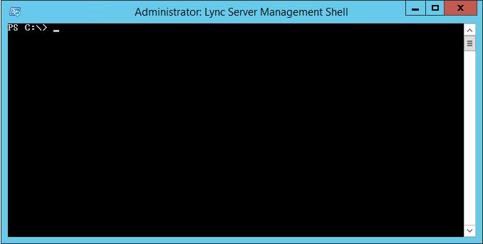 Lync Management Shell No Prompt