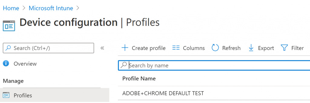 Intune Profile