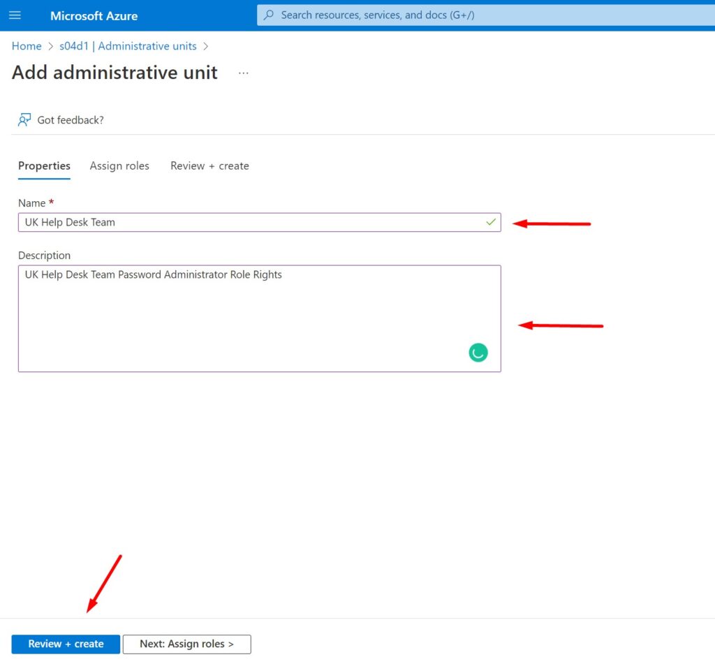 Administrative Unit naming