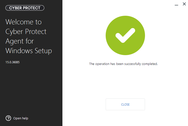 Cyber Protect Agent Installer