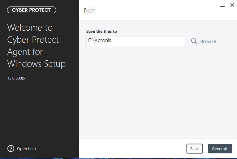 Cyber Protect Offline Installer